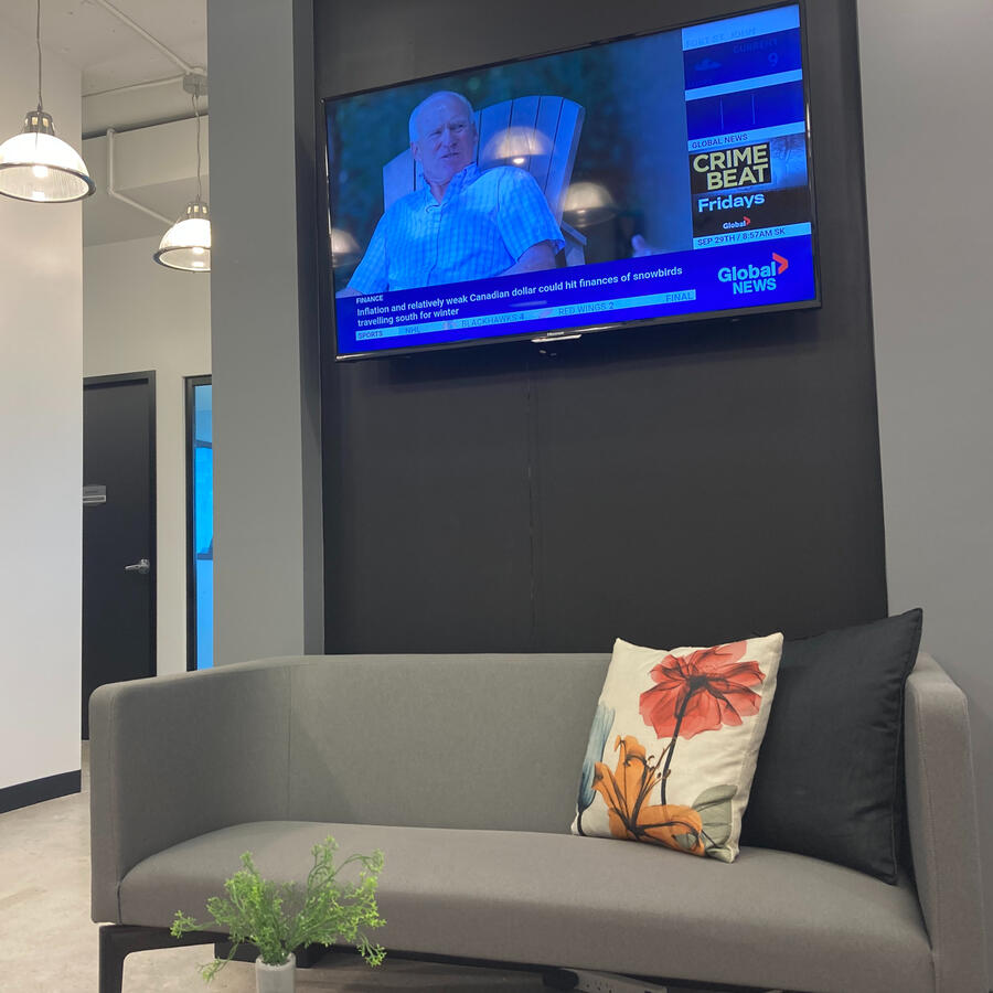 Waiting area TV